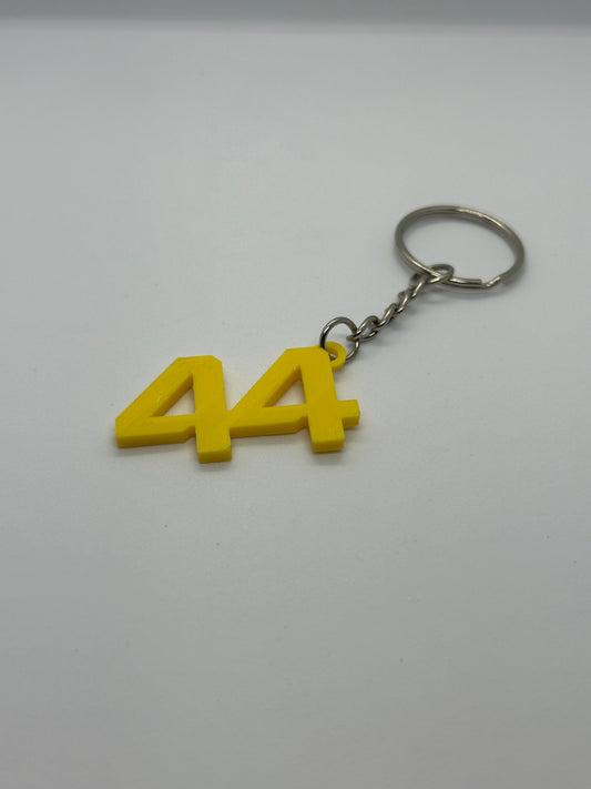 Driver Number Keyrings
