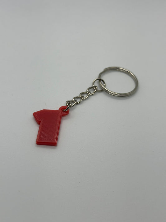Driver Number Keyrings
